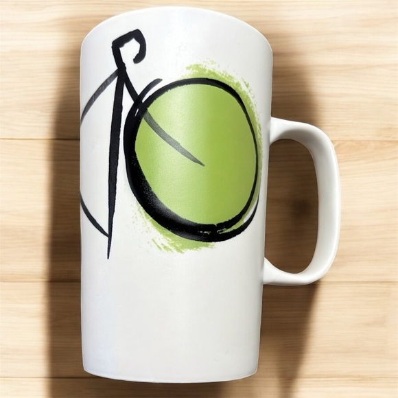 Starbucks Other - Starbucks 2015 Green Dot Series Bicycle Sketch Collectible Ceramic 16oz Mug